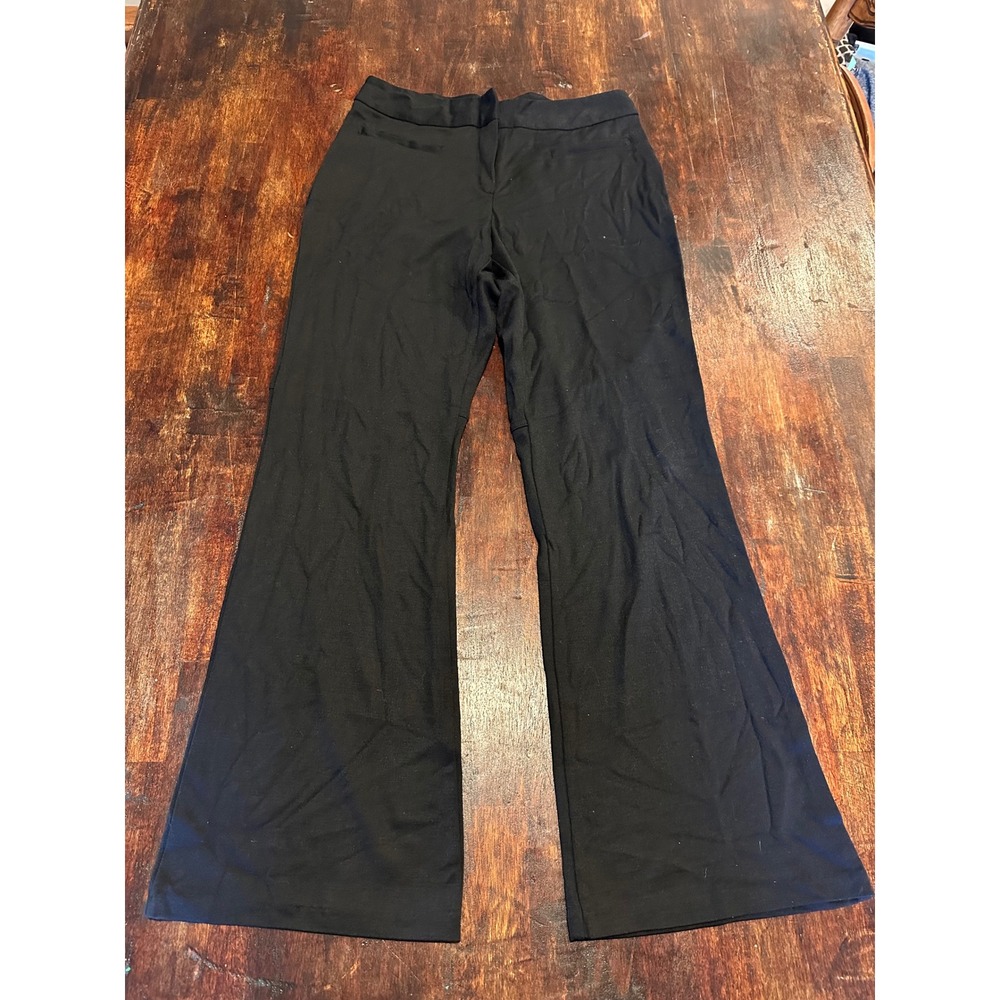 The Limited Trousers Women 6 Short Black Excellent Flare Leg Stretch Dress Pants